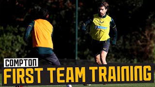 Attacking Drills, Small-Sided Games And Shooting Practice Training Ahead Of Manchester City