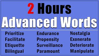 2 Hour Deep Dive into Advanced English Words and Usage