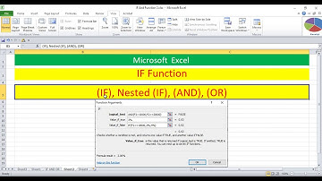 دالة IF المركبة AND  OR - Nested IF Function