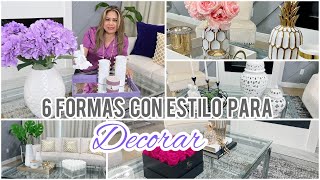 CÓMO DECORAR MESAS DE LA SALA // 6 IDEAS PARA DECORAR 2023