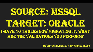 Comparison of ETL Testing Process for MSSQL vs Oracle Tables | Explained in Detail