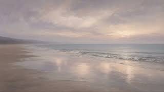 Empty sandy beach at low tide | tv art screensaver | No frame | No music screenshot 5