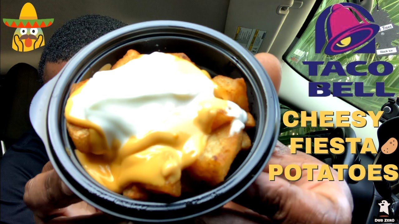 Taco Bell Cheesy Fiesta Potatoes Review YouTube