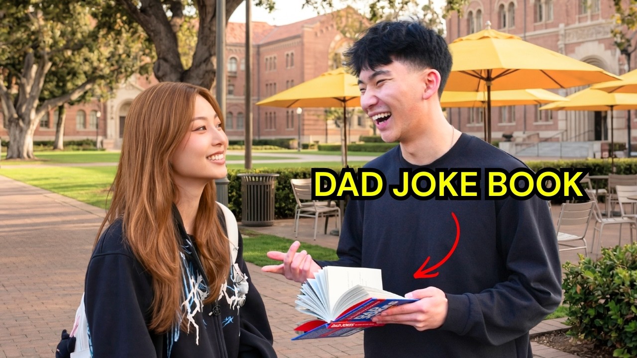 I Tried Rizzing Up Girls With A Dad Joke Book!