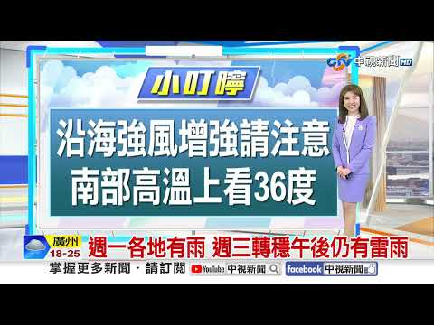 【楊珩氣象報報】假期收尾變天 晚起北部留意大雨│中視晨間氣象 20260503