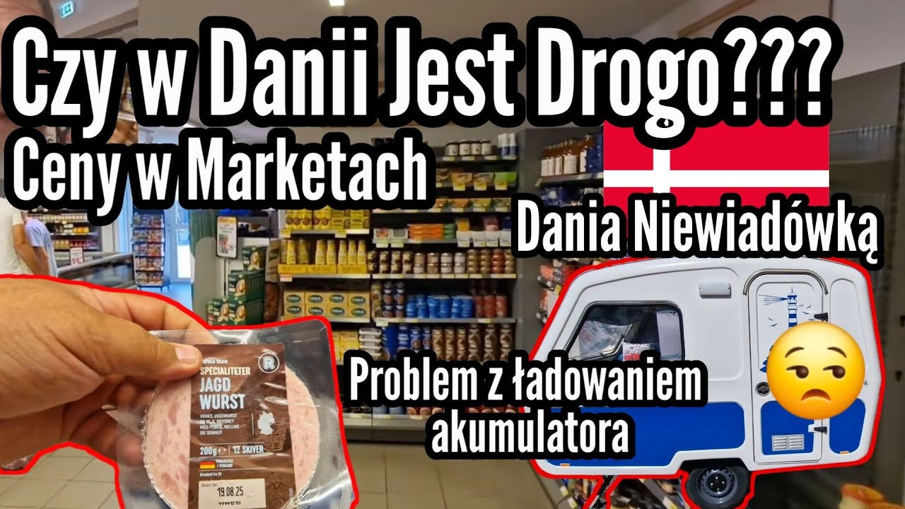 #239 Czy w Danii Jest Drogo ?? Ceny w Sklepach ! Dania Niewiadówką !! Problem z Problem z Ładowaniem
