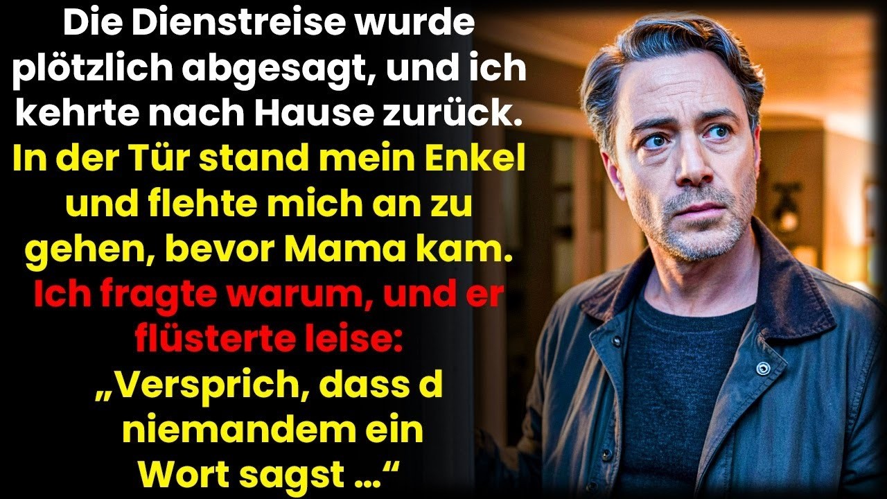 Ich kam unerwartet zurück – mein Enkel flehte mich an zu gehen, bevor Mama kam...