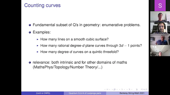 Andrea Brini - Quantum geometry and physics of Loo...