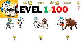 Troll Master - Draw One Part - All Levels 1-100 (Android,iOS) - Gameplay Part 1 screenshot 1