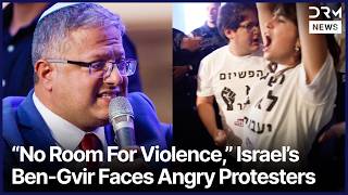Israel’s Ben-Gvir Faces Angry Protesters as Clashes Erupt at Tel Aviv Conference | AC1N