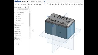 Onshape Creating A Keepsake Box Lesson 5 Using Images To Add Other Shapes