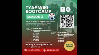 Tyap Wiki Bootcamp Lesson 3B