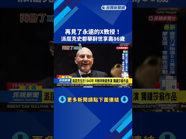 再見了永遠的X教授！派屈克史都華辭世享壽86歲－民視台語新聞