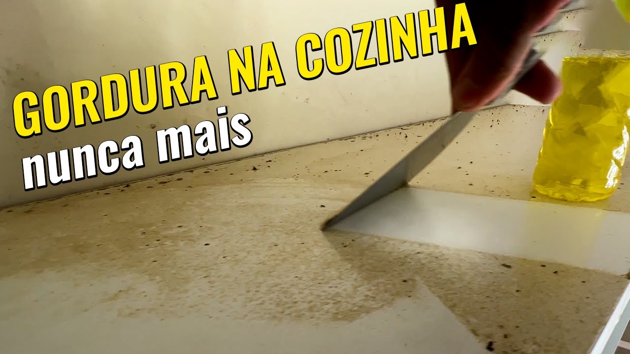 Incrível como eliminar a gordura no armário da cozinha, essa ninguém pensou