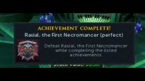 Perfect Rasial | Master Combat Achievement
