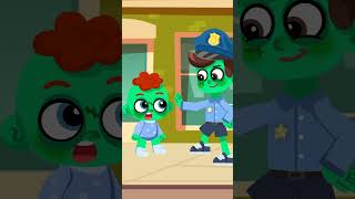 Don’t Litter! 🚯 Zombie Kid Learns Street Rules 🧟‍♂️ #Shorts