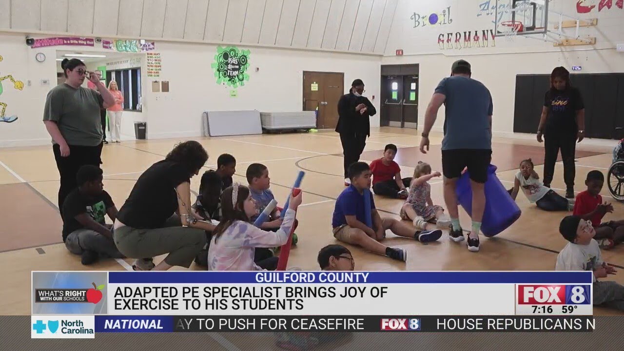 Triad adapted PE specialist brings joy to student exercise