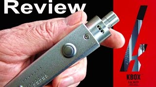 KBOX VW vaping mod review using a derringer RBA