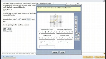 Graphing exponentials using mymathlab 1