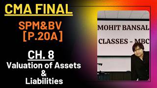 Valuation of Assets &amp; Liabilities | CMA Final - SPM&amp;BV - Ch. 8 | Business Valuation | Mohit Bansal