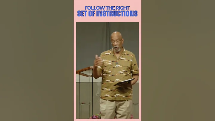 Follow The Right Instructions #instruction #sermon #church