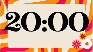 20 Minute Cute Groovy Pink Timer (Silent)