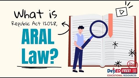 What is ARAL Law Republic Act RA 12028 |DepEd FREE Explainer