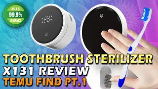 TEMU UV TOOTHBRUSH STERILIZER X131 / UNBOXING & REVIEW / 4K @temu