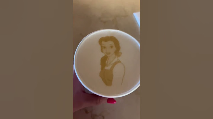 Disney Coffee art on Disney Cruise Lines