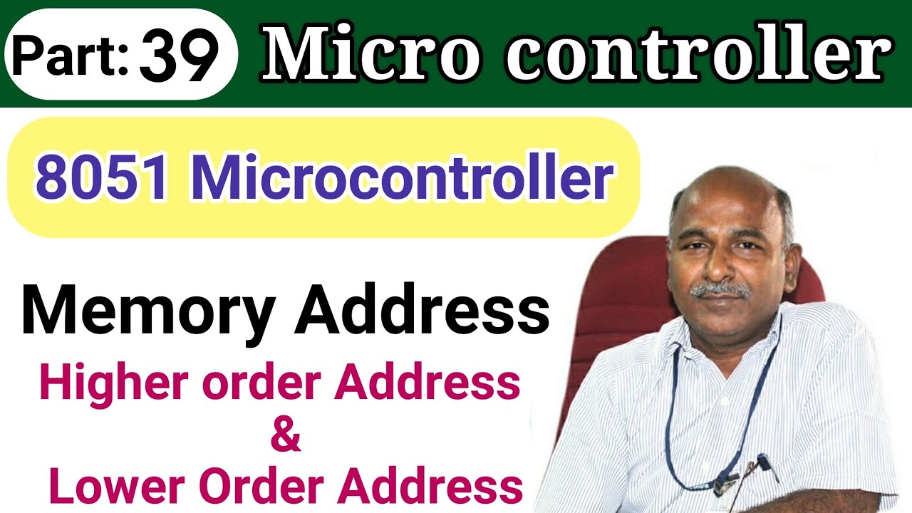 Microcontroller 8051Memory Address in tamil