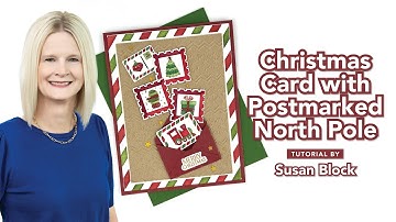 Christmas Card with Postmarked North Pole
