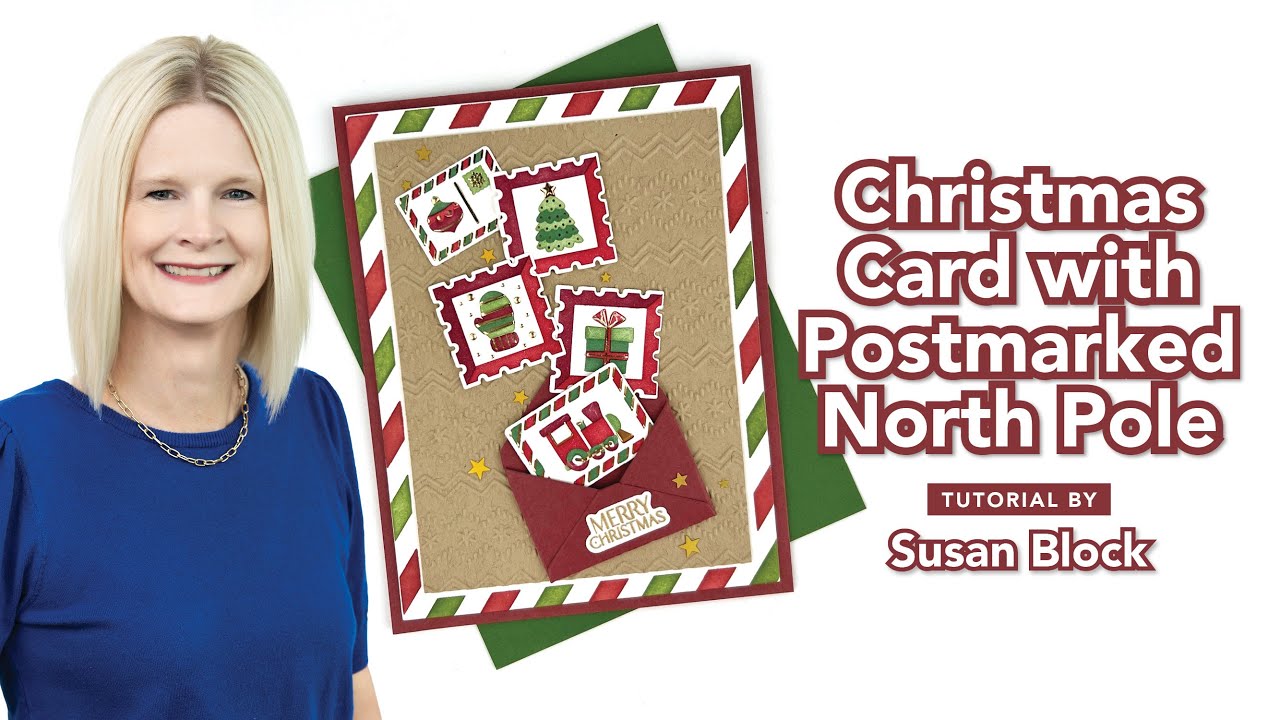 Christmas Card with Postmarked North Pole