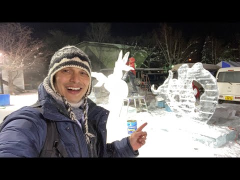 Kitami Station & North Hokkaido Ice Sculpting