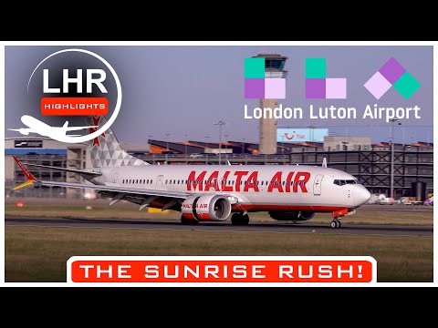 ✈️ Plane Spotting Highlights | Sunrise at Luton Airport #planespotting #aviation