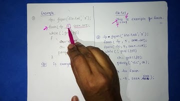 Fseek() function concept in file