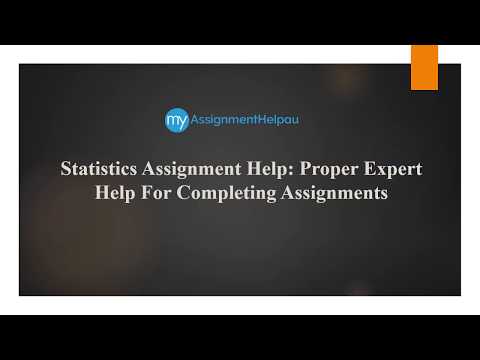 Get Statistics Assignment Help from Top online Tutors Australia