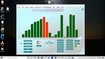 Sorting Algorithms Application 9 with PyQt - Fall 2020
