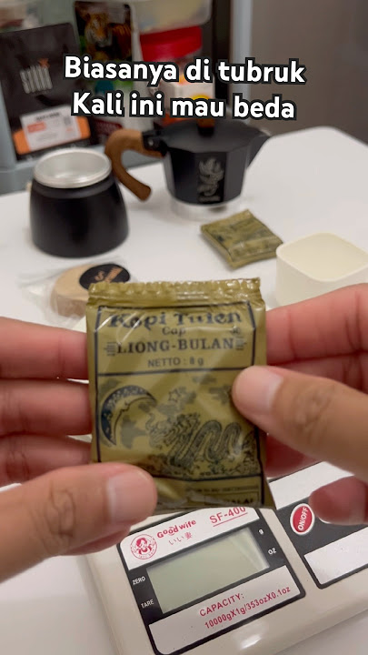 Usually in tubruk this time I want to use a moka pot 😂 #coffee #traditional #robusta