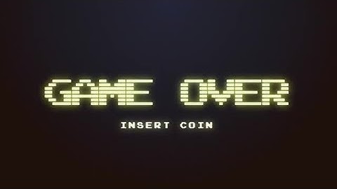 Game Over Ending Screen Pack Stock Motion Graphics