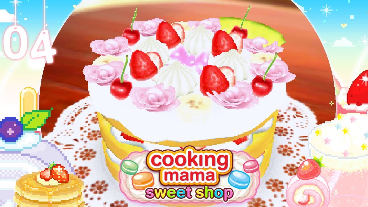Cooking Mama Sweet Shop (Gameplay) 04 Decorated Cake ♡ YouTube