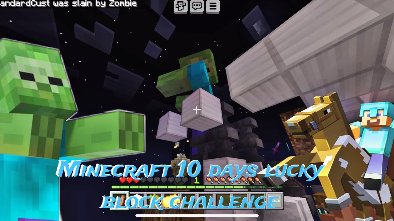 Minecraft 10 days lucky block challenge|MINECRAFT - YouTube