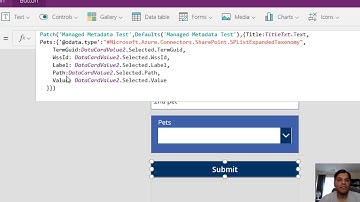 PowerApps - Saving to SharePoint Managed Metadata columns using Patch function