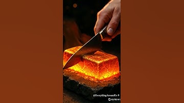 MOLTEN GOLD BAR CUTTING 🔥 THE MOST SATISFYING ASMR EVER! 💥 #ASMR #SHORTS #SATISFYING #GOLDBAR