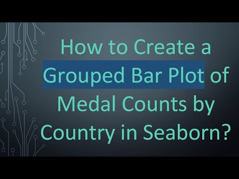How to Create a Grouped Bar Plot of Medal Counts by Country in Seaborn?