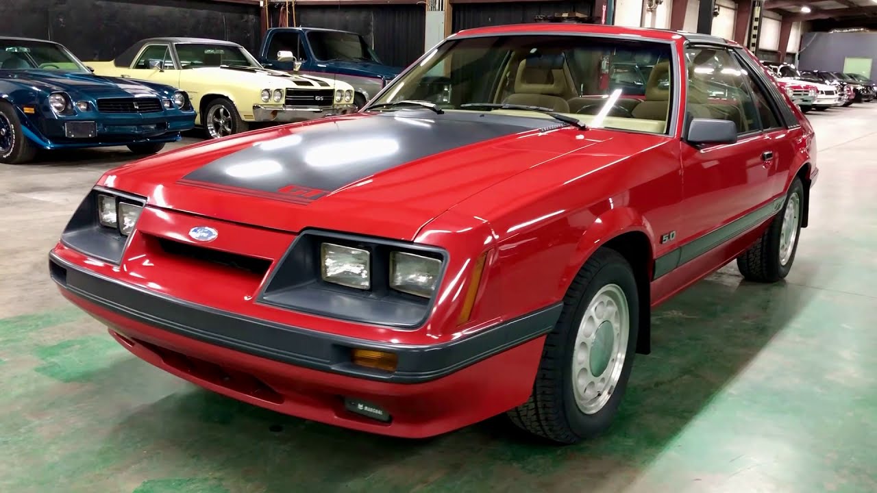 *SOLD* 1985 Ford Mustang GT TTops 11K Miles 207185 YouTube