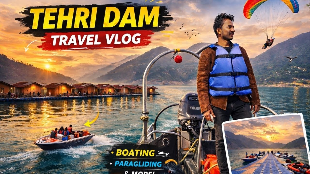 Tehri Dam Adventure | Wind, Water & Wow Views/vlog