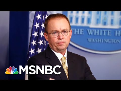Former Rep Jolly: Mick Mulvaney&rsquo;s Actions &lsquo;Should Be Illegal&rsquo; | Velshi & Ruhle | MSNBC