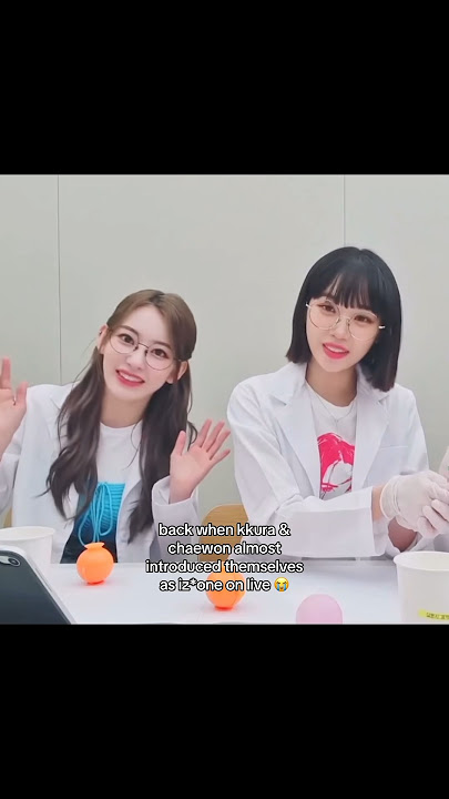 When Chaewon introduced themselves as IZ ONE on live😂 #lesserafim#izone#chaewon#sakura#kazuha#kpop