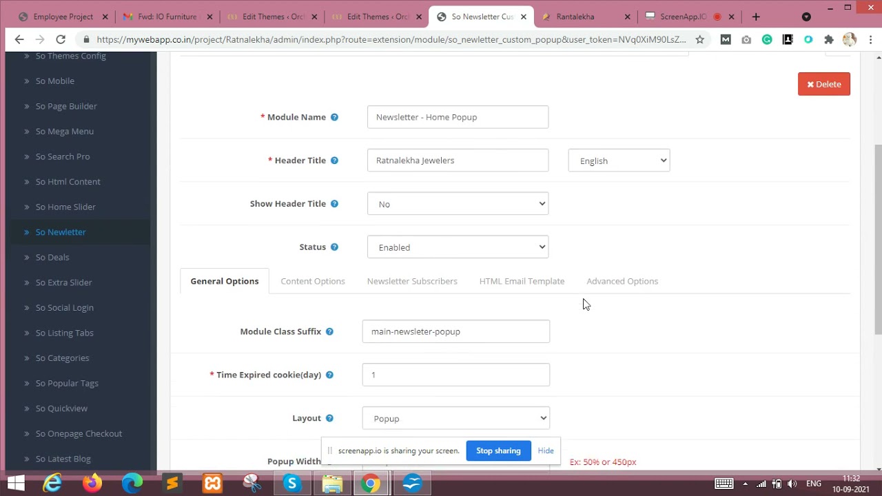 Signup pop up image change in opencart - YouTube