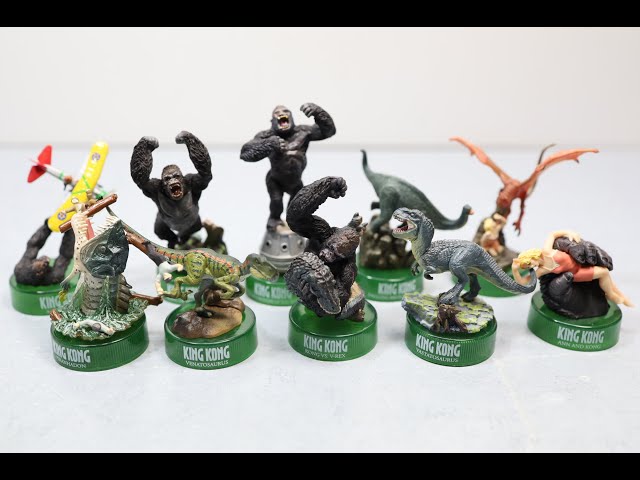 海洋堂「キングコング」ボトルキャップ Kaiyodo King Kong Bottle Cap Collection 10 Miniature Figure